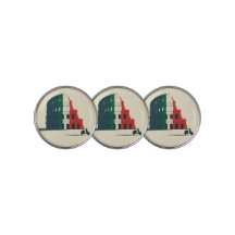 Italy-Inspired Colosseum Golf Ball Markers Set 