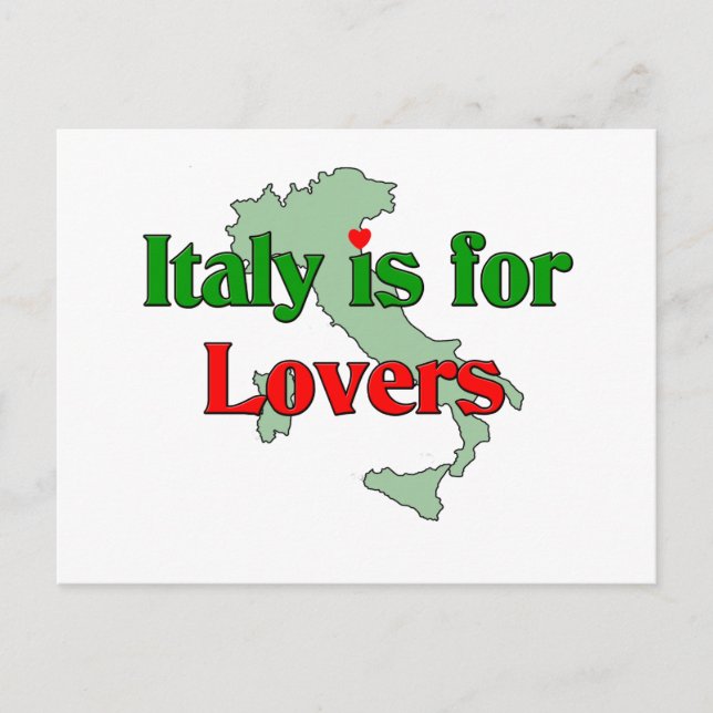Italy Is For Lovers Postcard (Front)