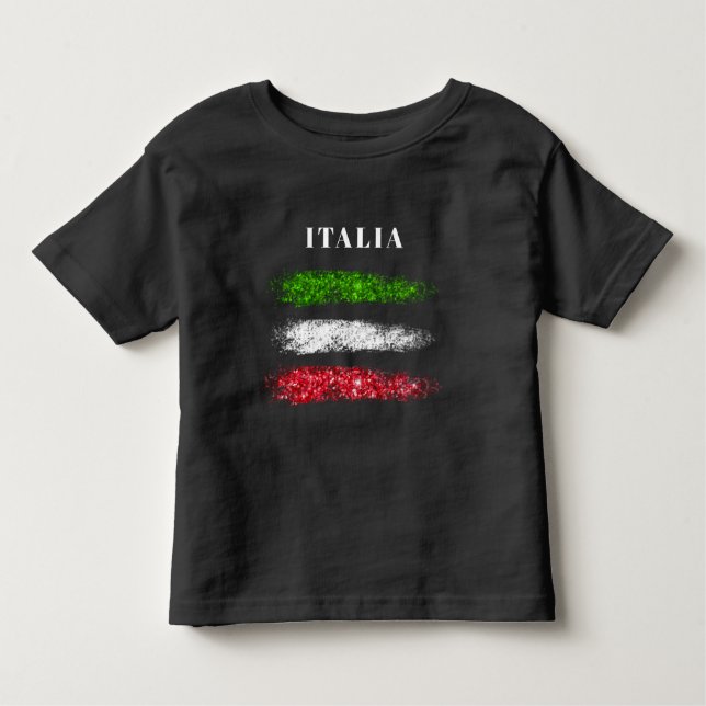 *~* ITALY ITALIA ITALIAN Abstract Flag Toddler T-Shirt (Front)
