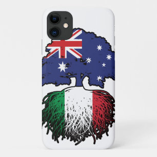 Italy Italian Australian Australia Tree Roots Flag Case-Mate iPhone Case