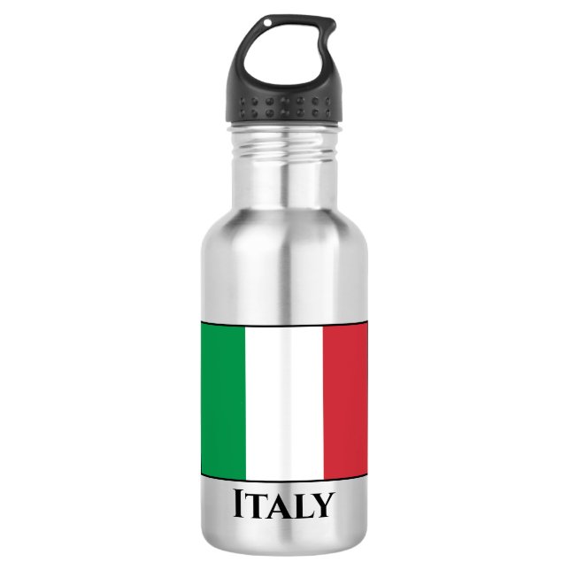 Italy (Italian) Flag 532 Ml Water Bottle (Front)