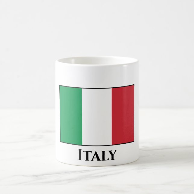 Italy (Italian) Flag Coffee Mug (Center)