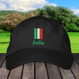 Italy & Italian Flag fashion / Italia Patriots Embroidered Hat
