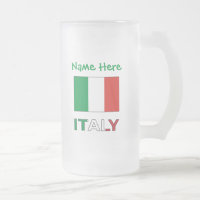 Italy Italian Flag Green Personalisation 