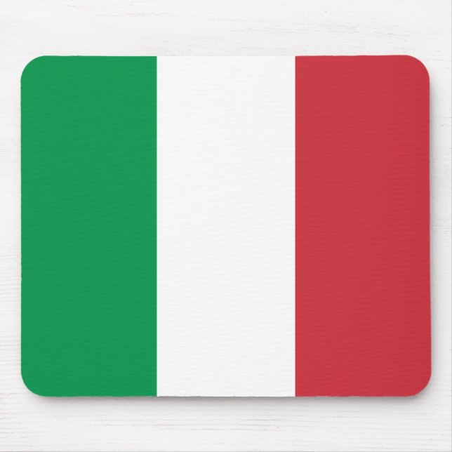 Italy (Italian) Flag Mouse Pad (Front)