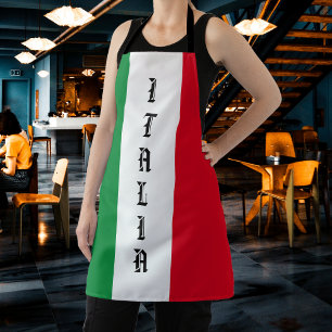 Italy Italian Flag Red White Green Italia Apron