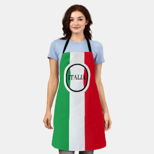 Italy Italian Flag Red White Green Italia Apron