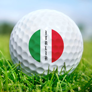 Italy Italian Flag Red White Green Italia Golf Balls