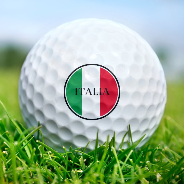 Italy Italian Flag Red White Green Italia Golf Balls (Creator Uploaded)