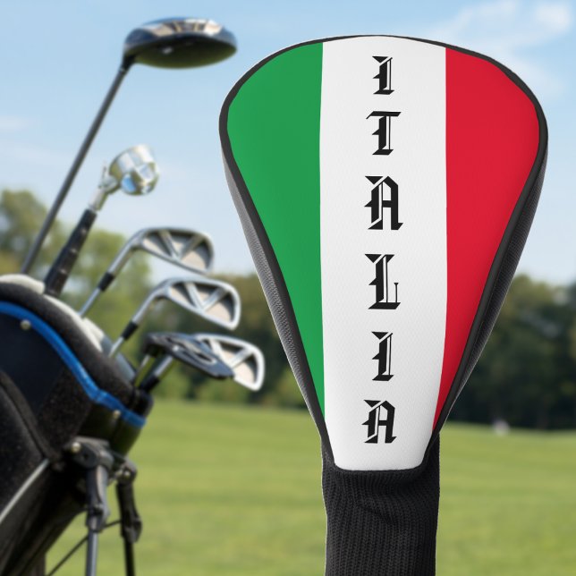 Italy Italian Flag Red White Green Italia Golf Head Cover (italy italian flag italia golf head cover)