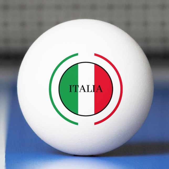 Italy Italian Flag Red White Green Italia Ping Pong Ball (italy italian flag italia ping pong ball)