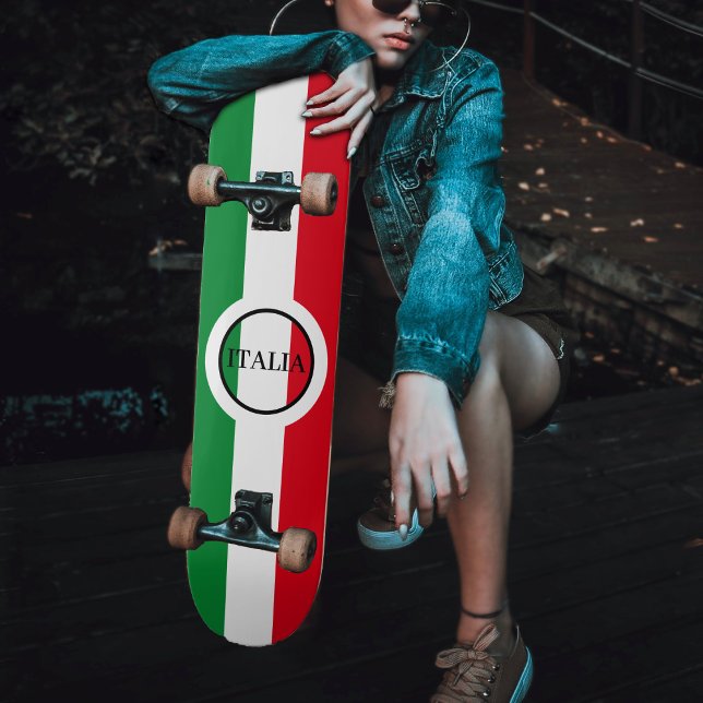 Italy Italian Flag Red White Green Italia Skateboard (Italy Italian Flag Red White Green Italia Skateboard)