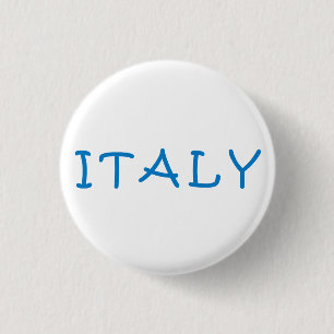Italy Italian, I love Italy  3 Cm Round Badge
