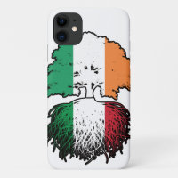 Italy Italian Irish Ireland Tree Roots Flag