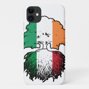 Italy Italian Irish Ireland Tree Roots Flag Case-Mate iPhone Case