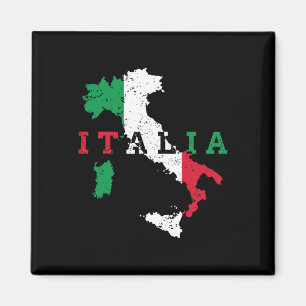 Italy Italian Map Flag Pride Gift Heritage Italia Magnet