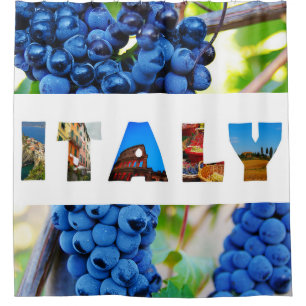 Italy Italian Vineyard Travel Photos Shower Curtain