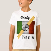 Italy It's in My DNA Molecule Italian Flag Rotini