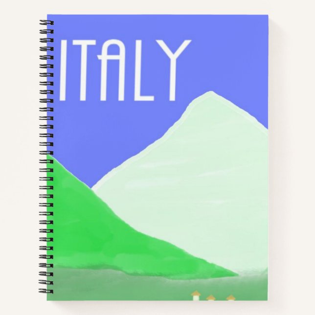 italy landscape painting art notebook (Front)