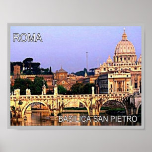 Italy - Lazio - Roma - Basilica of Saint Peter - Poster