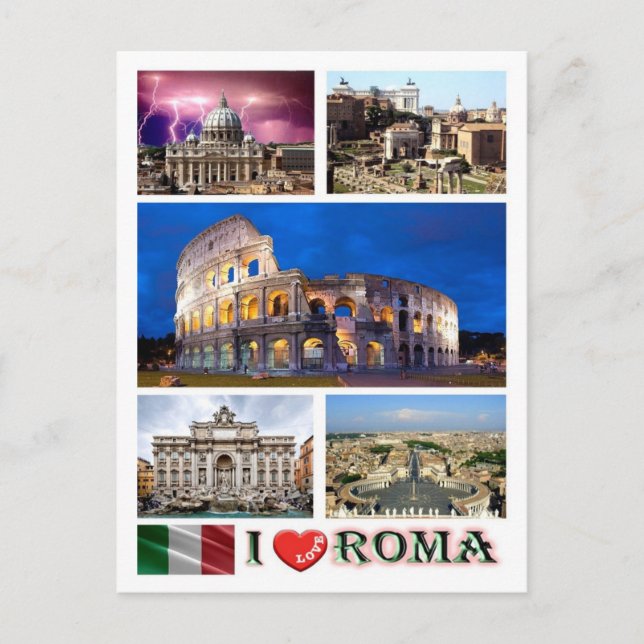 Italy - Lazio - Rome - I Love - Postcard (Front)