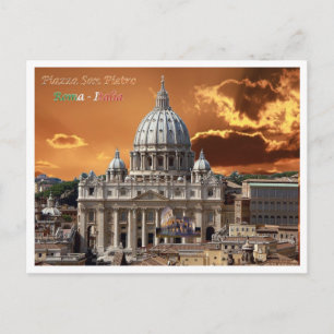 Italy - Lazio - Rome - Saint Peter - Basilica - Postcard