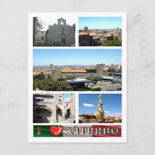 Italy - Lazio - Viterbo - I Love - Postcard