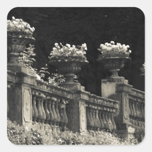 Italy, Lecco Province, Varenna. Lakeside Square Sticker