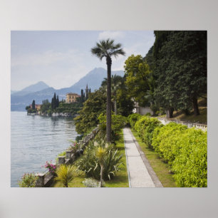 Italy, Lecco Province, Varenna. Villa Monastero, Poster