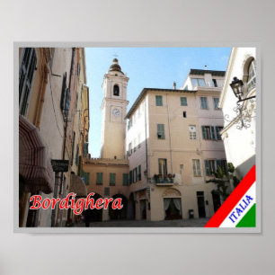 Italy - Liguria - Bordighera - Poster