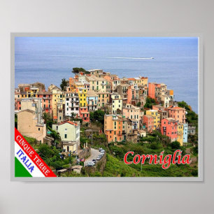 Italy - Liguria - Cinque Terre - Corniglia- Poster