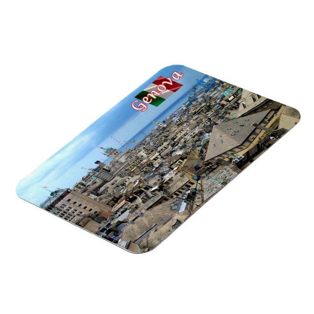 Italy - Liguria - Genoa - Downtown - Magnet (Left Side)