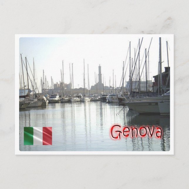 Italy - Liguria - Genoa - Harbour - Postcard (Front)