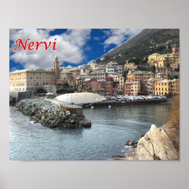 Italy - Liguria - Nervi - Marina - Poster (Front)