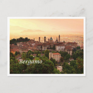 Italy - Lombardy - Bergamo - Sunrise - Postcard