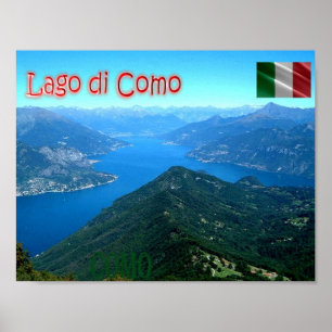 Italy - Lombardy - Como - Lake Como View - Poster