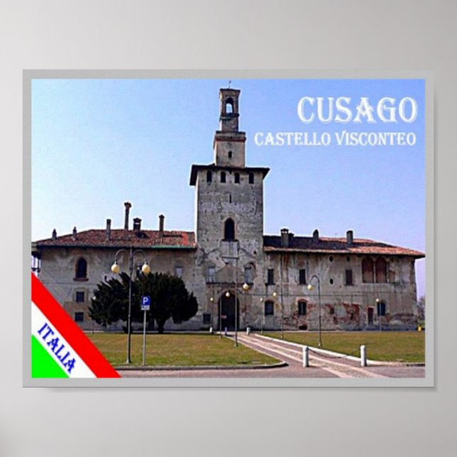 Italy - Lombardy - Cusago - Castle - Poster (Front)
