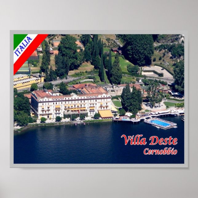 Italy - Lombardy - Lake Como - Cernobbio - Poster (Front)
