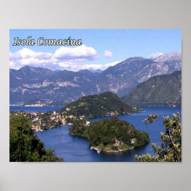 Italy - Lombardy - Lake Como - Isola Comacina - Poster (Front)