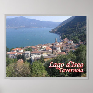 Italy - Lombardy - Lake Iseo - Tavernola - Poster