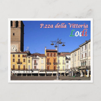 Italy - Lombardy - Lodi - Piazza della Vittoria - Postcard