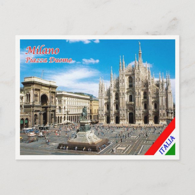 Italy - Lombardy - Milan - Duomo  Square - Postcard (Front)