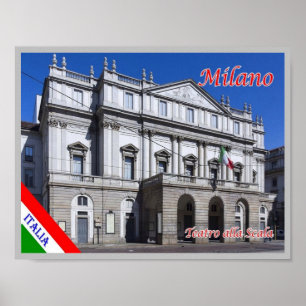 Italy - Lombardy - Milan - Theatre alla Scala - Poster