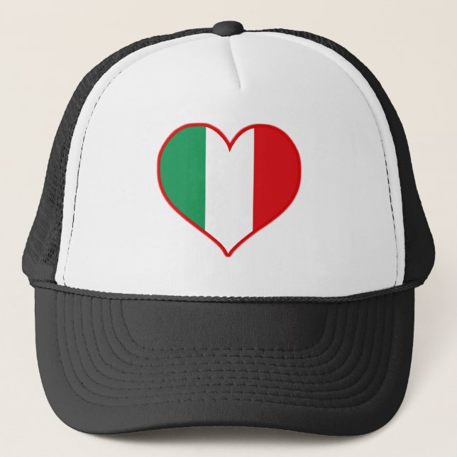 Italy Love Trucker Hat (Front)