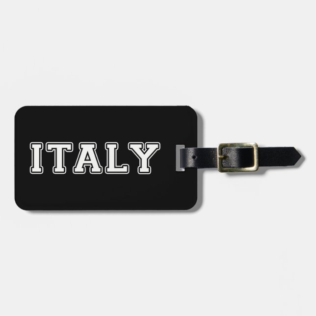Italy Luggage Tag (Front Horizontal)