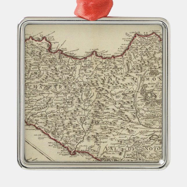 Italy, Malta Metal Tree Decoration (Front)