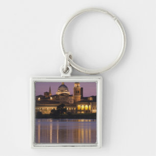 Italy, Mantua Province, Mantua. Town view and 2 Key Ring