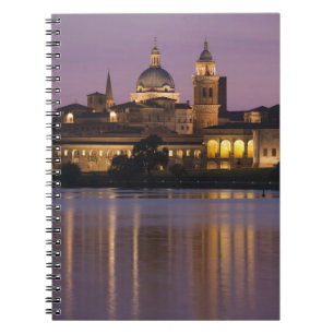 Italy, Mantua Province, Mantua. Town view and 2 Notebook