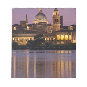 Italy, Mantua Province, Mantua. Town view and 2 Notepad