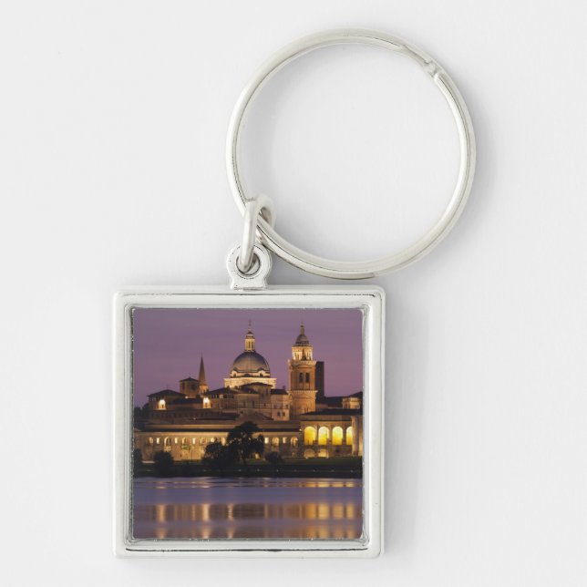 Italy, Mantua Province, Mantua. Town view and Key Ring (Front)